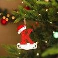 thumbnail image 4 of Christmas Little Red Hat Letter Pendant Diy Writable Name 26 Letter Pendant 5Pcs, 4 of 4