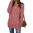 thumbnail image 2 of Fantaslook V Neck Sweatshirts for Women Casual Long Sleeve Tops Oversized Sweatshirt With Pockets, 2 of 8