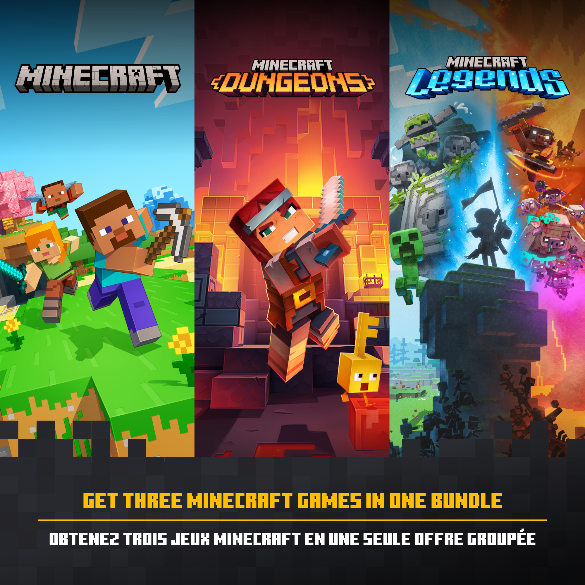 Minecraft Triple Bundle – Windows (Digital Code)
