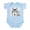 Sky Blue, variant on CafePress - Great White Wolf Infant Bodysuit - Baby Light Bodysuit, Size Newborn - 24 Months