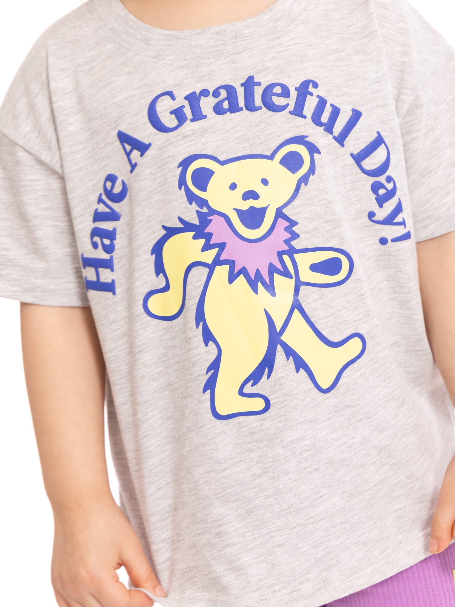 Grateful Dead Toddler Girls Graphic Tee and Bike Shorts Set, 2-Piece, Sizes 12M-5T