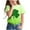 Mint Green, variant on Children St Patricks Day Print Short Sleeve Tee Round Neck Casual Summer Wear Holiday Party Kids Shirt Festive Top(Green,11 Years)
