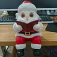 thumbnail image 4 of PEONAVET Festive Decorations Santa Claus Reading Desktop Ornament Santa Claus Desktop Nightlight, 4 of 9