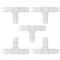 thumbnail image 1 of Conector de Manguera de Vacío en Forma de T de 1/2" 3 Vías de Unique Bargains, Plástico Transparente, 5 piezas, 1 of 7
