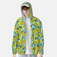 thumbnail image 2 of Balery Lemon1 Sudadera ligera de manga larga con capucha y protección solar UPF 50+ para hombre y mujer, ideal para pesca y running-Large, 2 of 7