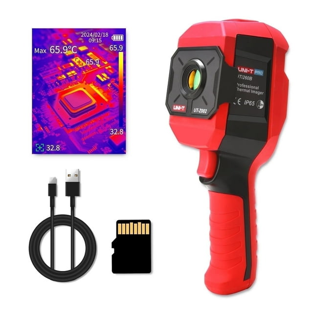 UNI-T Thermal Imaging Camera UTi260B Handheld Infrared Camera, 256x192 IR Resolution, -20℃-550℃, 2.8" TFT LCD, IP65 2-Metre Drop