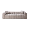 thumbnail image 4 of AENKYO 103" Oversized Cloud Boucle Sofa, Modern 4-Seater Deep Seat Couch, No Assembly, Oatmeal Beige, 4 of 8