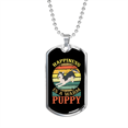 thumbnail image 1 of Chaud Chiot Sibérien Collier en Acier Inoxydable Ou en or 18 Carats Chien Tag 24" Chaîne, 1 of 8