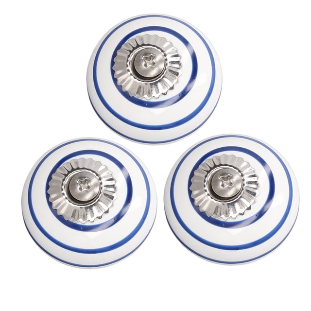 Perilla única De Cerámica, Redonda, Fácil De Usar, Elegante, 3 Uds., Manijas De Cerámica Ampliamente Utilizadas Para Gabinetes Para Librerías