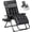 Black, variant on NeoNiches Zero Gravity Chair, Reclining Lounge Chair with Cushion,Red | Padded, Folding, Infinity, Side Tray, Indoor Outdoor, Supports up to 264 lbs