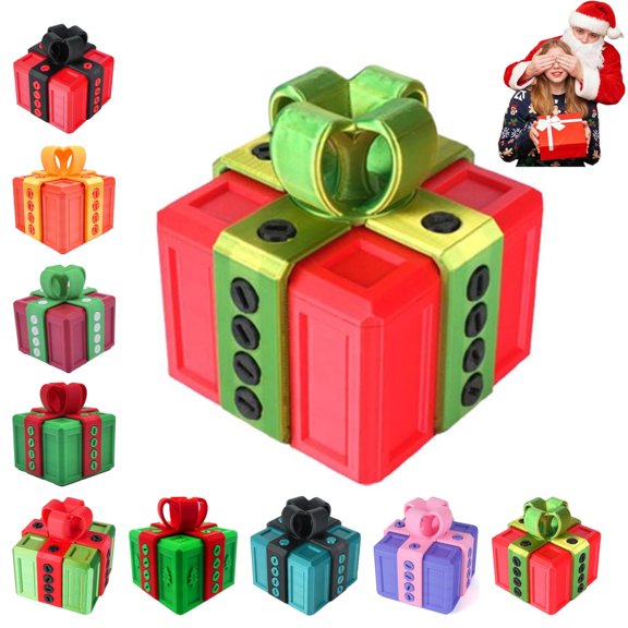 The Prank Box – Annoying Gift Box with Screws, 3D Puzzle Box Prank Toy, Screw Gift Box Prank, Funny 3D Printed Screw Gifts Boxes Ideal, for Funny Christmas Unlocked Tease Box (B)