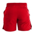 thumbnail image 7 of YYDGH Mens Dry Fit Running Athletic Shorts with Pockets, Water Resistant Lightweight Gym Workout Exercise Shorts Side Split Elastic Waist Shorts(Red,XL), 7 of 7