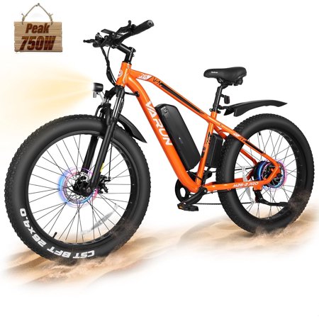 VARUN Electric Bike for Adults with 750Wh Removable Battery, 60Miles 25MPH Commuting E Mountain Bicycles 7-Speed, 26" Tires and Front Fork Suspension