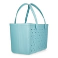 thumbnail image 4 of Time and Tru Women's Waterproof EVA Beach Tote Bag, Dark Teal, 4 of 5