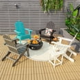 thumbnail image 4 of Silla Plegable Costway Adirondack Patio Resistente a la Intemperie Blanco, 4 of 10