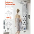 thumbnail image 2 of VEVOR Shower Panel Tower System Stainless Steel Column Rainfall Head Massage Jet 4Mode, 2 of 9