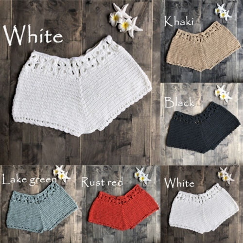 Crochet swim shorts best sale