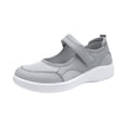 thumbnail image 2 of Commforr Comfy Shoes, Walking Shoes Women, Women's Arch Support Walking Shoes, Breathable Wide Toe Box Nursing Work Shoes for Plantar Fasciitis, Comfortable Non Slip Orthopedic Sneakers, Light Gray, 7, 2 of 6