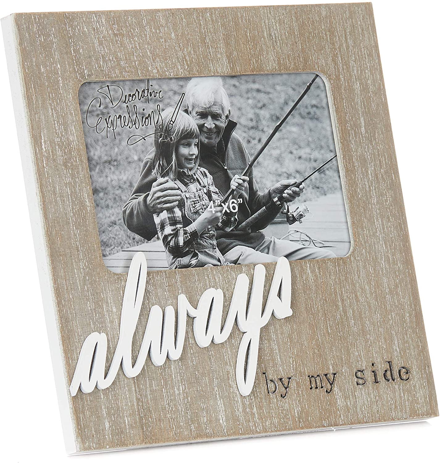 ReLIVE Decorative Expressions 4 x 6 Inch Laser Cut Wooden Picture Frame