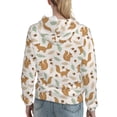 thumbnail image 7 of Disketp Squirrel And Leaves Womens Casual Hoodies Crew Neck Long Sleeve Sweatshirts Pullover Tops-XX-Large, 7 of 7