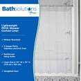 thumbnail image 2 of Kenney Lightweight PEVA Shower Curtain Liner, 70" W x 72" H, Clear, 2 of 7