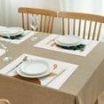 thumbnail image 3 of 4 Pieces Place Mat Linen Durable Table Placemats Minimalistic Leaf Moon Sun Placemats for Outdoor Tables Desk Kitchen, 3 of 7