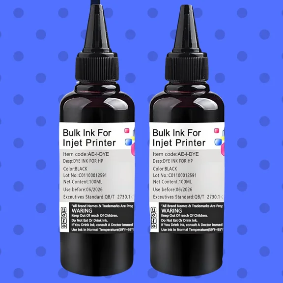 ELVY- Koala Black Ink Refill Kit Hp 60 61 62 63 64 65 67 910 950 951 962 564 Printer