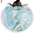 thumbnail image 2 of Abstract Print Tassels Outdoor Summer Beach Towel Yoga Mat Carpet Shawl, 2 of 8