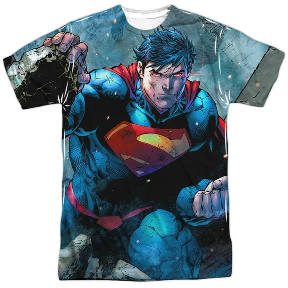Superman Men's  Rumble Sublimation T-shirt White