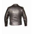 thumbnail image 4 of Allstate Leather Men's AL2022 Basic Motorcycle Jacket 60 Black, 4 of 4