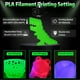 thumbnail image 4 of Filamento para impresora 3D SUNLU que brilla en la oscuridad, PLA, 1,75 mm, 1 kg, 4 of 9