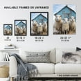 thumbnail image 3 of Winter Sheep and Faming Hut Whimsical Photograph Extra Large XL Wall Art Poster Print, 3 of 5