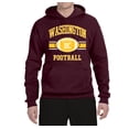 thumbnail image 2 of Wild Bobby City of Washington was American Football Fantasy Fan | Mens Sports Hooded Sweatshirt Graphic Hoodie, Maroon, Medium, 2 of 3