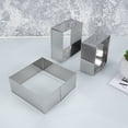 thumbnail image 4 of 3Pcs Stainless Steel Square Cookies Embossed Cutters Dumpling Wrapper Molds Biscuit Printing Mould Baking Tool for DIY Dessert Kitchen, 4 of 10