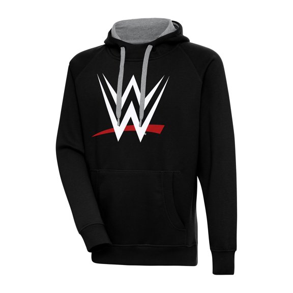 Men's Antigua Black WWE Victory Pullover Hoodie