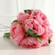 thumbnail image 2 of Ramo de simulación de flor de peonía artificial de 10 cabezas, fiesta de boda, decoración floral para el hogar, flor falsa, rosa Advancent HA7016-04B, 2 of 6