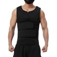 thumbnail image 4 of Men 2-in-1 Waist Trainer Vest, Sweat Body Shaper Tank Top, Neoprene Zipper Adjustable Strap Workout Sauna Suit, 4 of 9