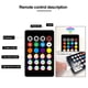 thumbnail image 4 of Lámpara de cinta LED, luz de ambiente con Bluetooth, luz de ambiente para suela de pie, claqueta musical, barra de luz LED de bienvenida, Control por aplicación, 4 of 5