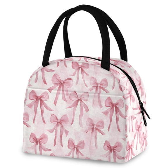 ALAZA Watercolor Bow Insulated Lunch Box Reusable Cooler Tote Bag Work Office Picnic