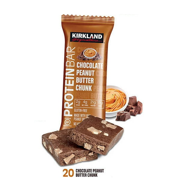 Kirkland Signature Protein Bars, Chocolate Peanut Butter Chunk, 20