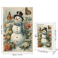 thumbnail image 2 of Snowman With Flower 1000 Piece Jigsaw Puzzle for Adults - Snowman - Relaxing Puzzle with Unique Precision Fit Pieces - Finished Size 29.5" x 19.7", 2 of 8