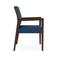 thumbnail image 4 of Pemberly Row Waiting Reception Guest Chair Wood Frame in Blue, 4 of 5
