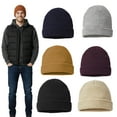 thumbnail image 2 of Richardson Waffle Cuffed Beanie, 100% Acrylic Unisex Warm Winter Hat (Rust, One Size), 2 of 6