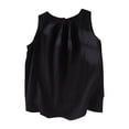 thumbnail image 2 of BLCHUNen Linen Tank Tops for Women Chest Pleated Sleeveless Crew Neck Casual Lightweight Loose Summer Beach Shirts, 2 of 4