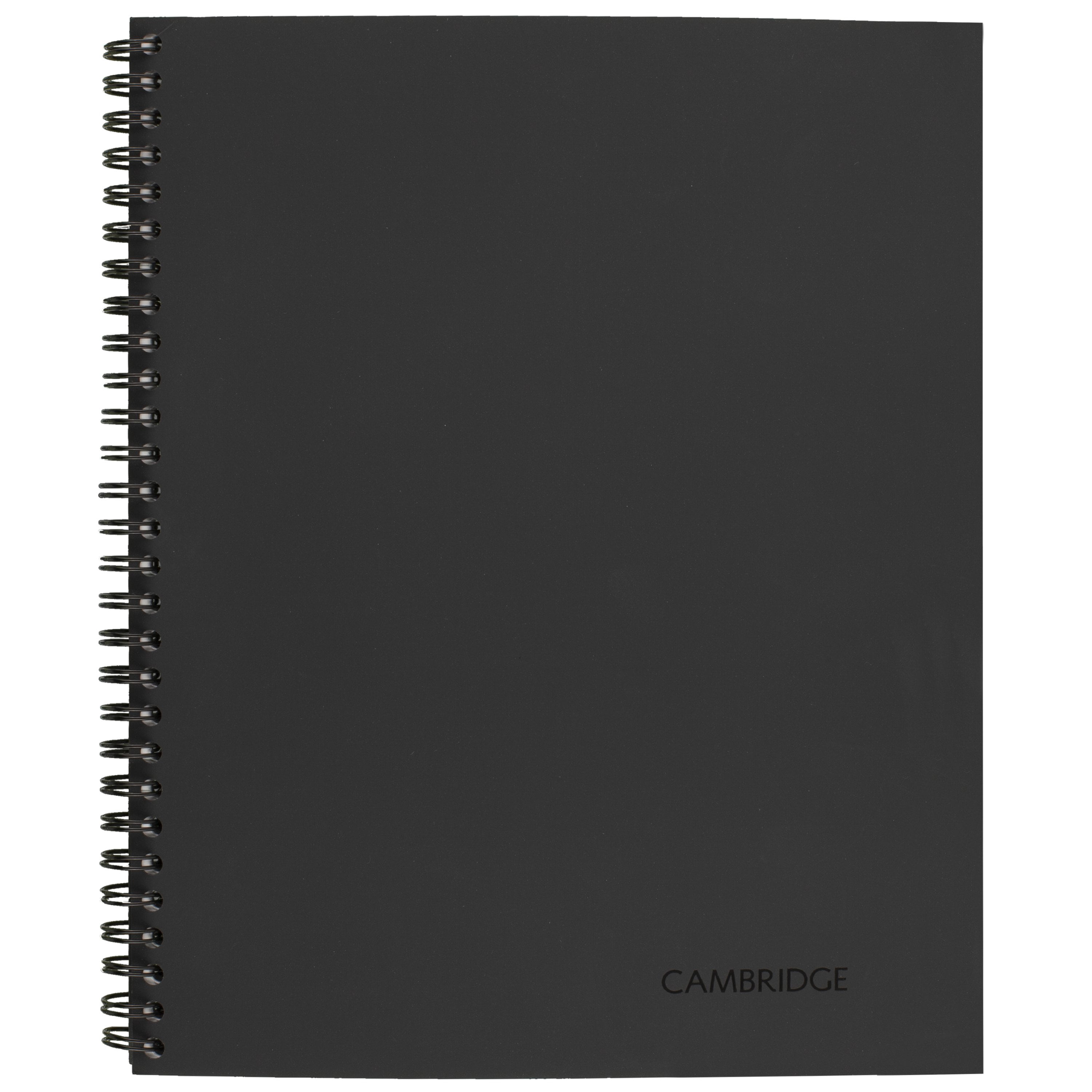 (2 pack) Cambridge Wirebound Legal Ruled Business Notebook, 80 Sheets, 8.25" x 11", Gray