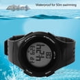 thumbnail image 4 of Reloj Digital LED ANGGREK acero inoxidable impermeable negro, 4 of 7
