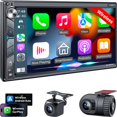 thumbnail image 1 of Estéreo para auto SJOYBRING, doble DIN inalámbrico con CarPlay, 1 of 7