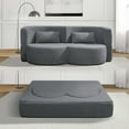 thumbnail image 3 of Folding Sofa Bed With Teddy Bear Fabric, Convertible Floor Sofa For Living Room, Guest Room, Office And Apartment Use, 3 of 9