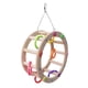 thumbnail image 4 of Juguete de rueda de pájaro de madera, , s, pinzones mordisqueadores, accesorios de jaula de pájaros, columpio, juguetes para pájaros, diámetro 14cm Sunnimix Juguetes para masticar loros, 4 of 8