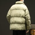 thumbnail image 5 of Male Quilted Jacket Winter Unisex With Stand Up Collar Thickened Padded Jacket With Zip Outdoor Long Sleeve Coat Casual Transition Jacket Winter Wadded Jacket, 5 of 9